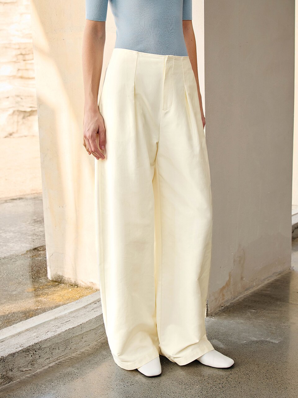 YY_Temperament wide pants_2 color