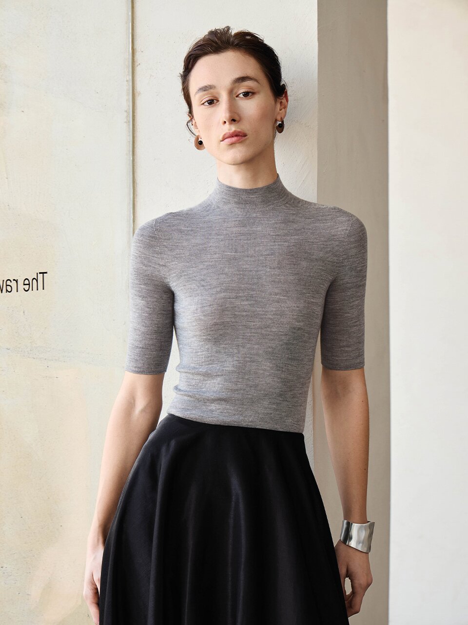 YY_Semi-turtleneck knit wool top_4 color