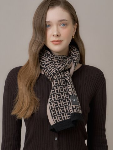 엘르 유니크 롱 머플러 SE44MX303