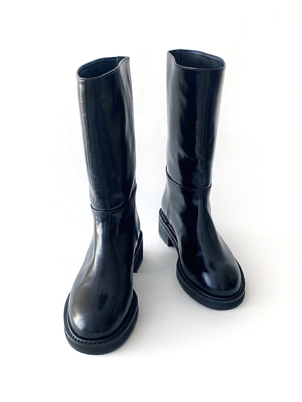 리거 하프 부츠_Black 3/4cm ODR220258