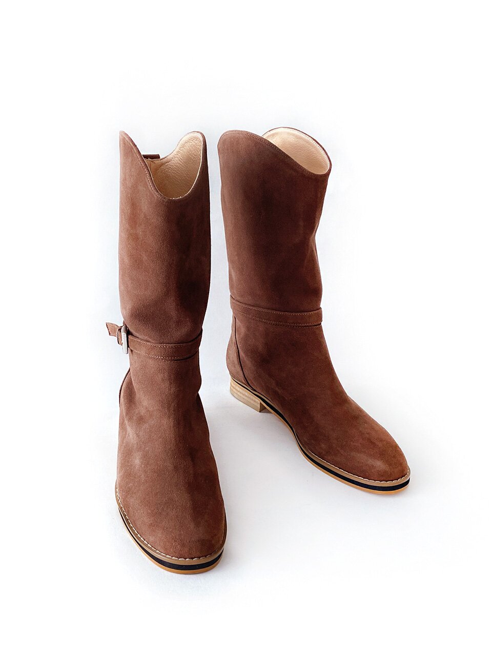 클레인 웨스턴부츠_brown 2cm ODR220257