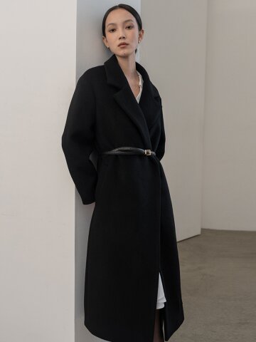   [24FW] CLASSY WOOL LOOSE COAT BLACK