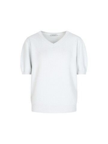 베이직 5부 브이넥 풀오버 니트 