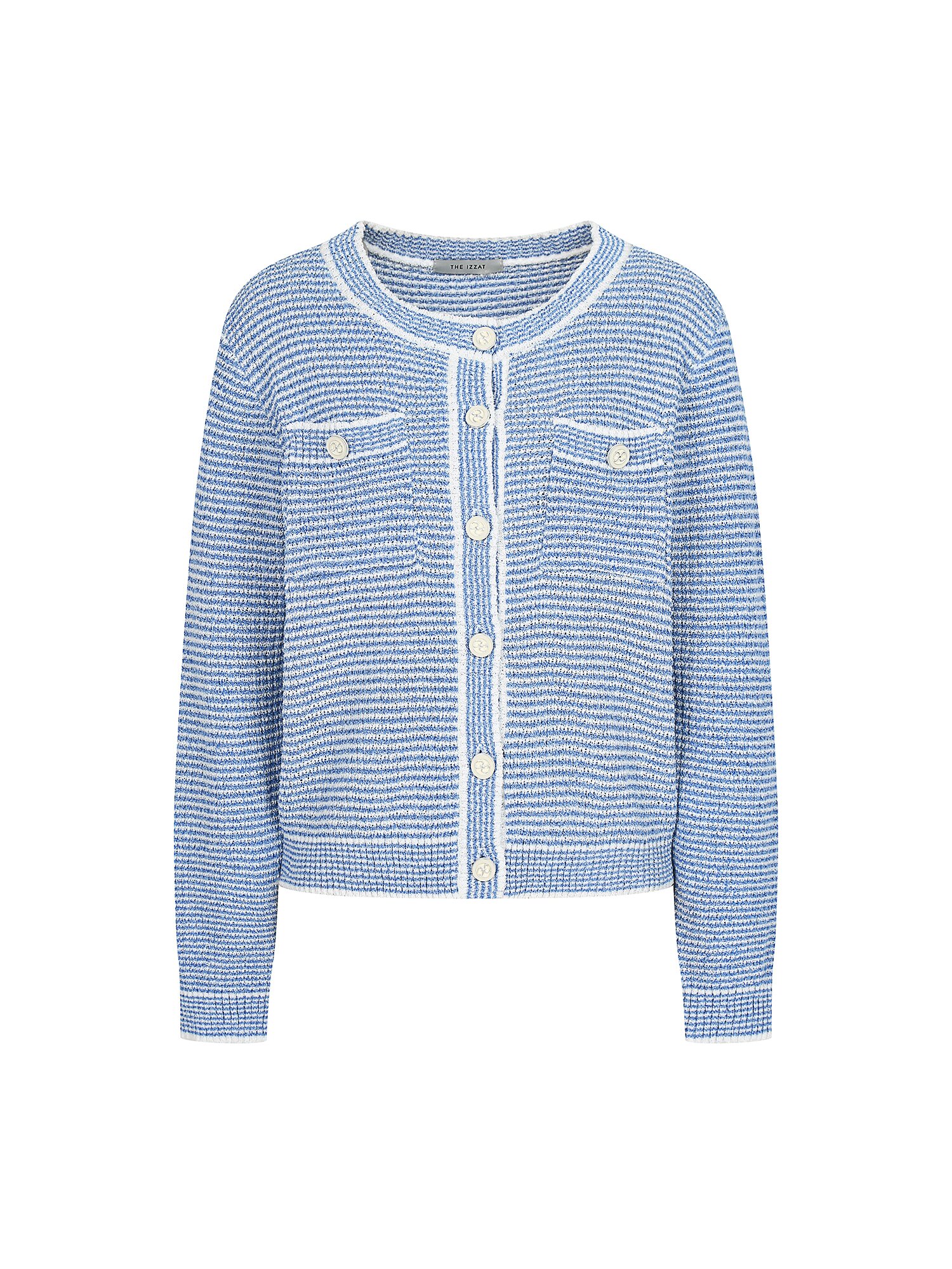 스카시 스트라이프 포켓 가디건 (STRIPE BLUE)