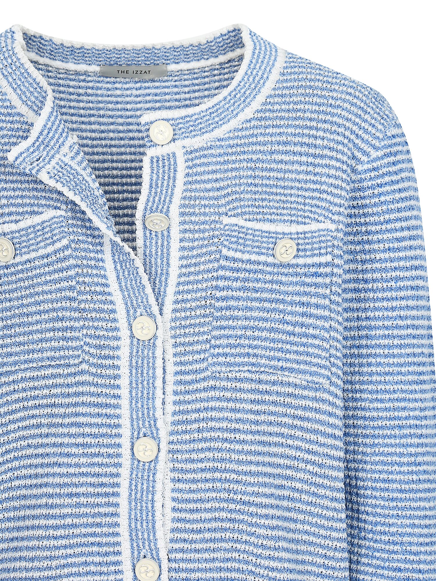 스카시 스트라이프 포켓 가디건 (STRIPE BLUE)