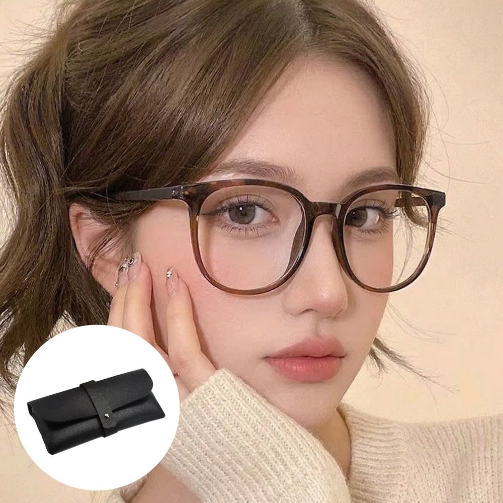 아비 브라운 블랙 투명 블루라이트차단 긱시크 뿔테 안경
