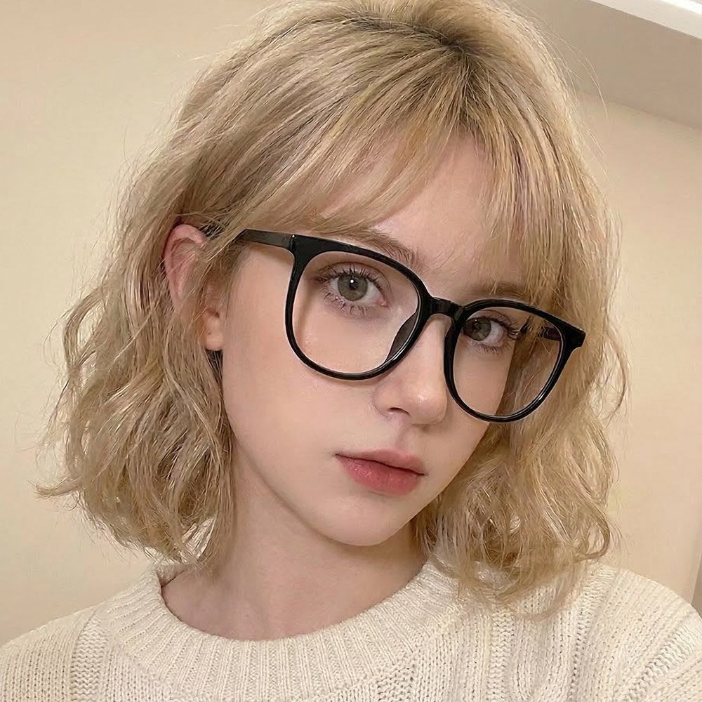 아비 브라운 블랙 투명 블루라이트차단 긱시크 뿔테 안경