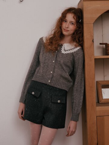 DD_Lace cute knit cardigan_2color