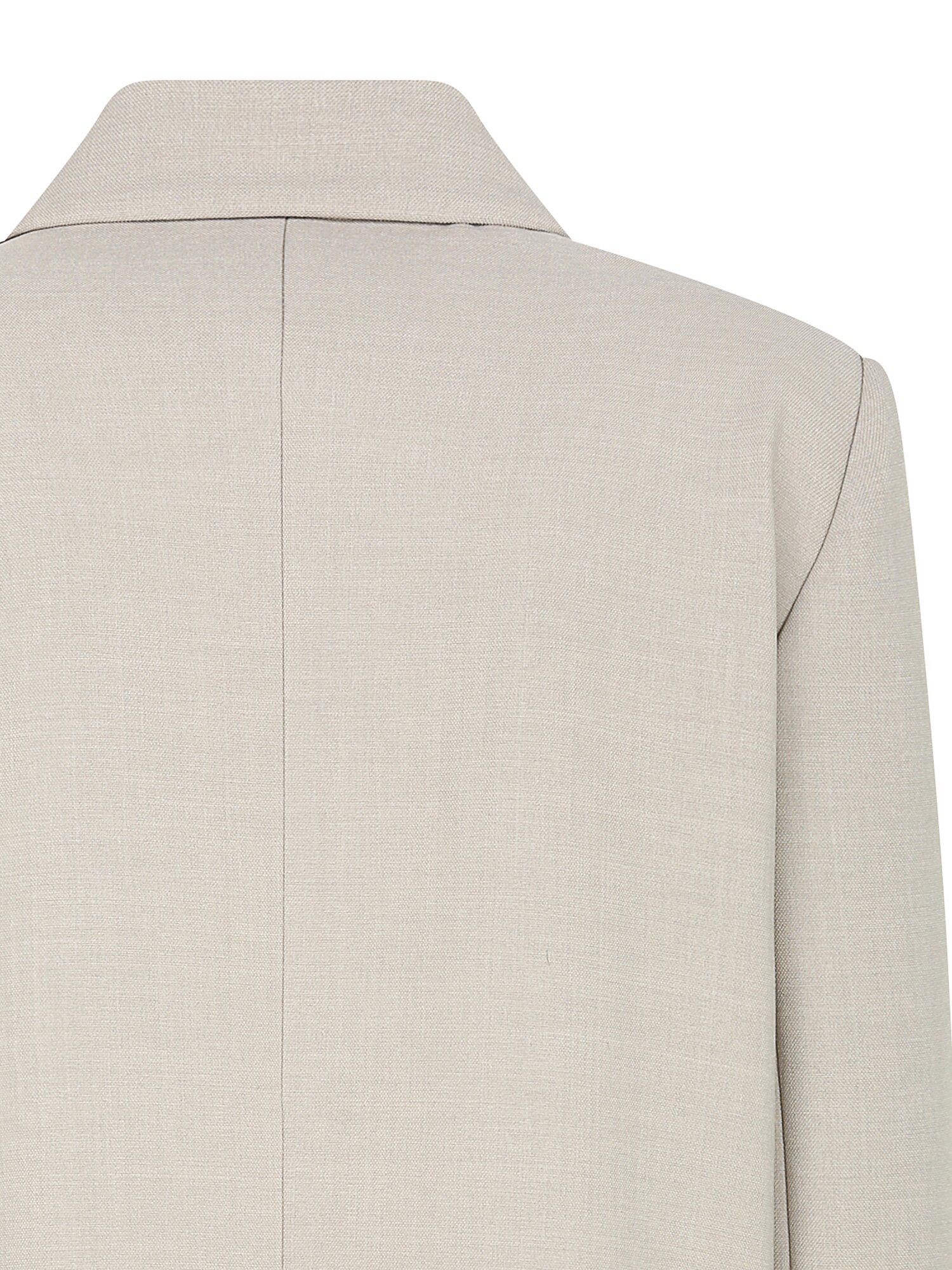 루즈핏 로고 장식 싱글 재킷 (BEIGE)