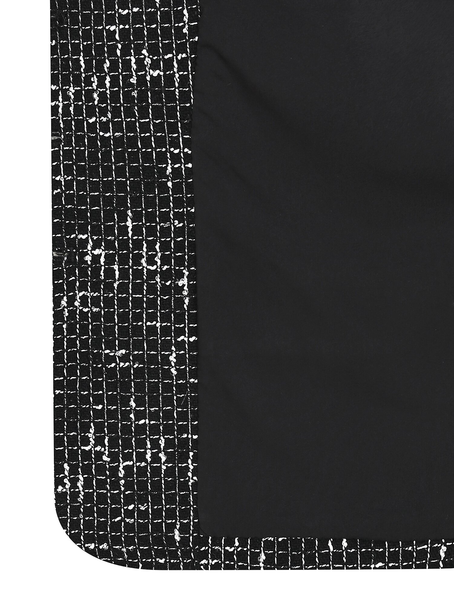 로즈 타이 자카드 라운드넥 재킷 (BLACK)