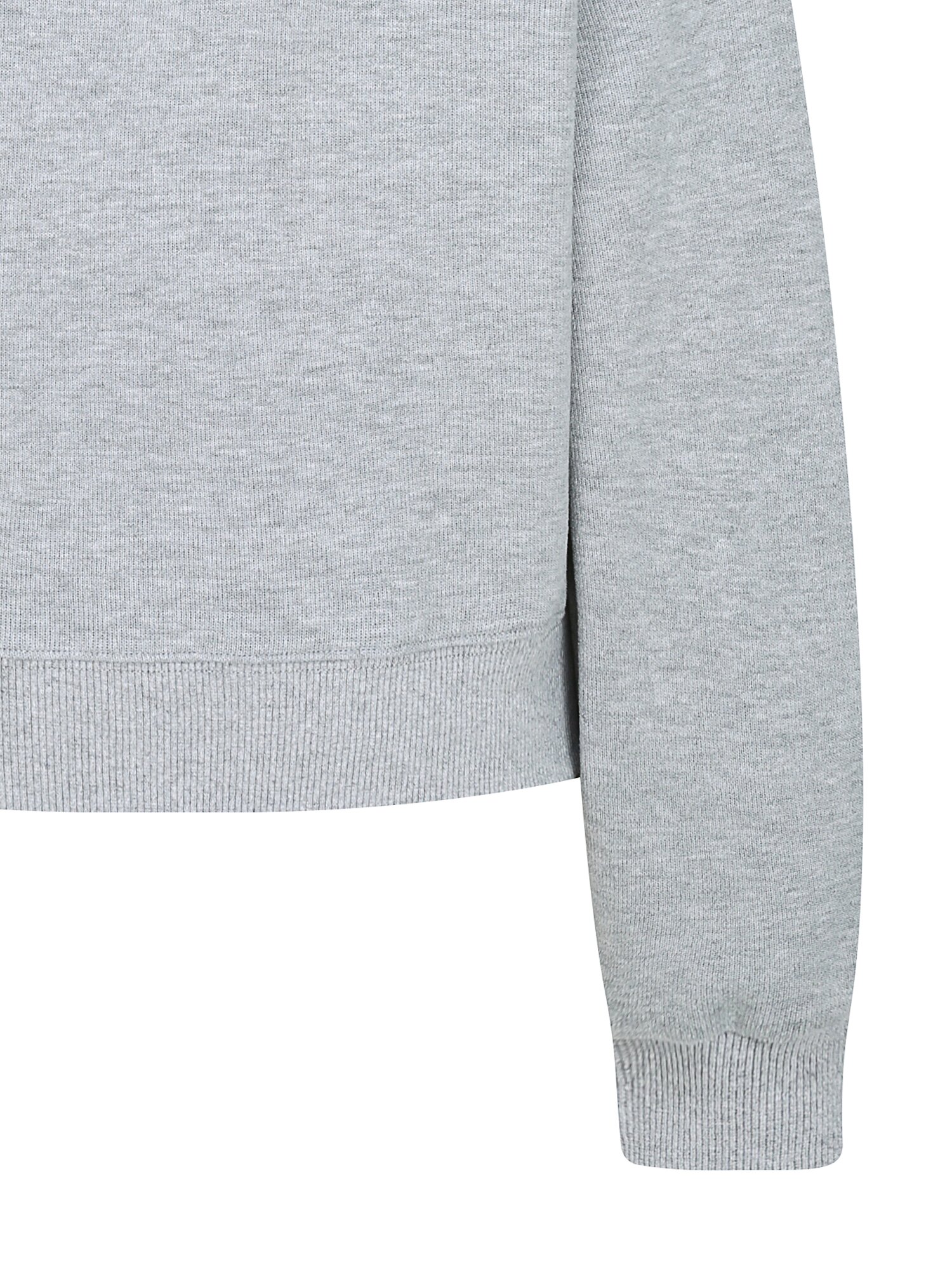 배색 칼라 집업 스웨트셔츠 (GREY)