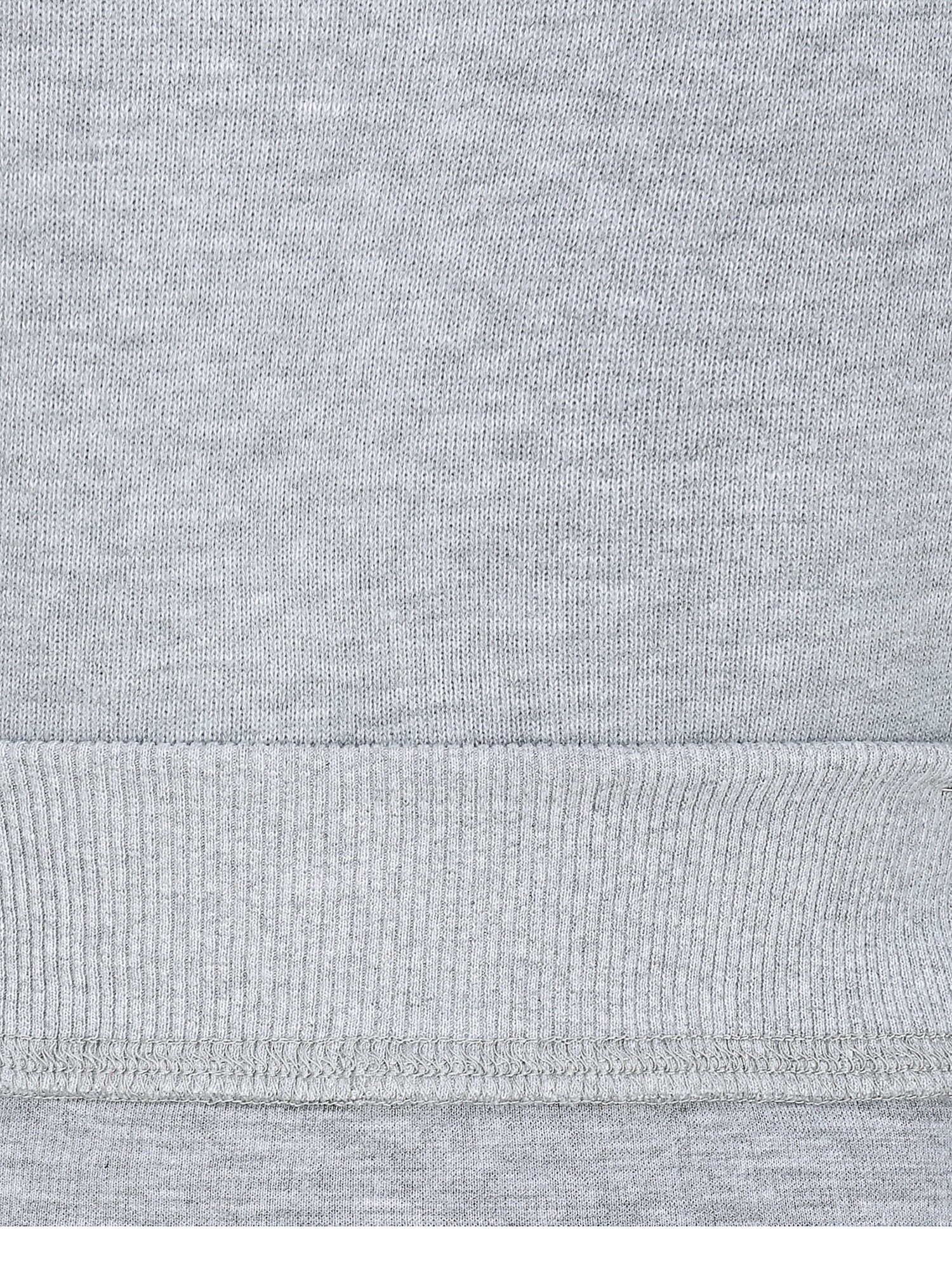 배색 칼라 집업 스웨트셔츠 (GREY)