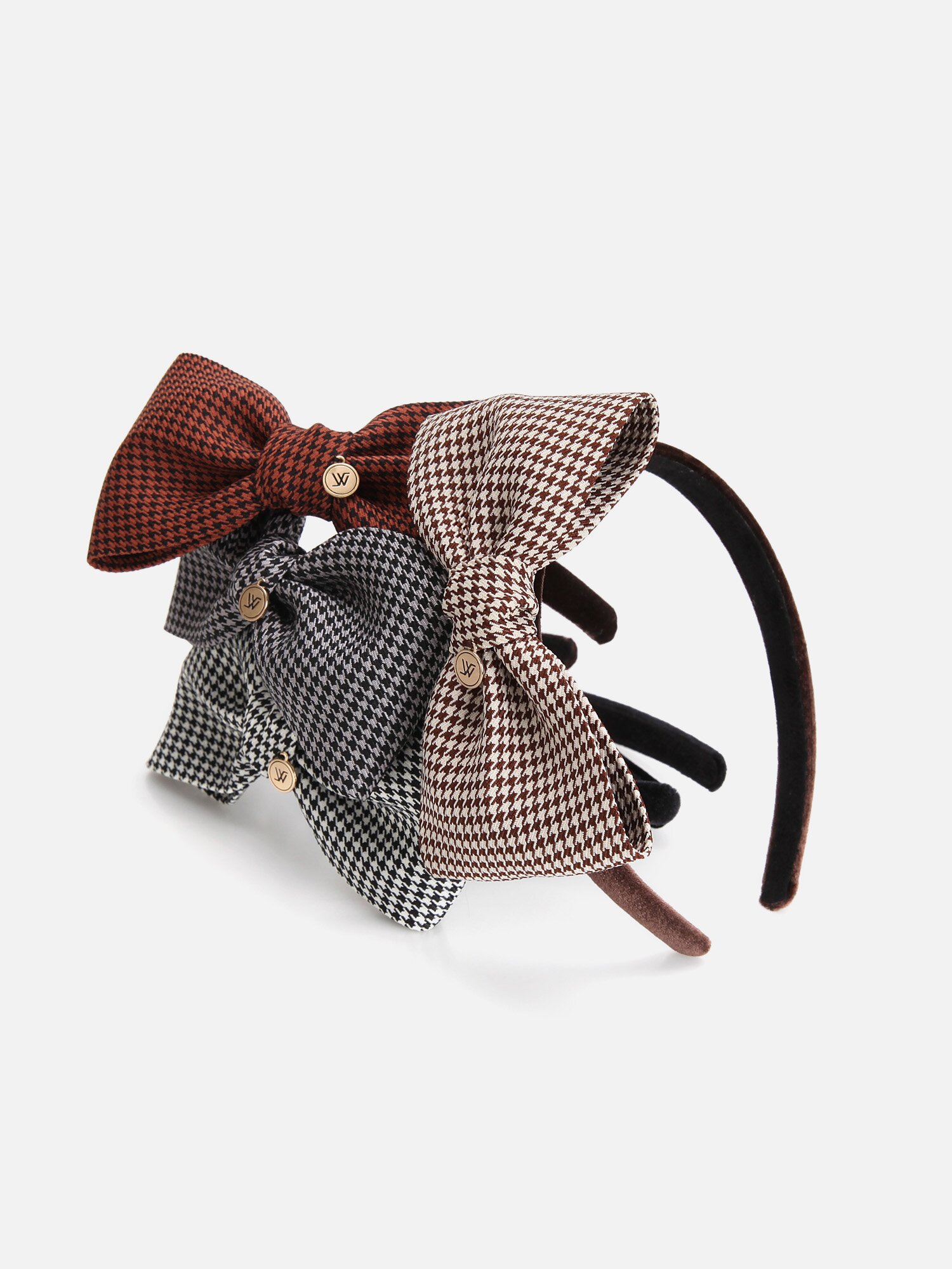 하운드투스 체크 머리띠 키즈 아게다 (4 colors)