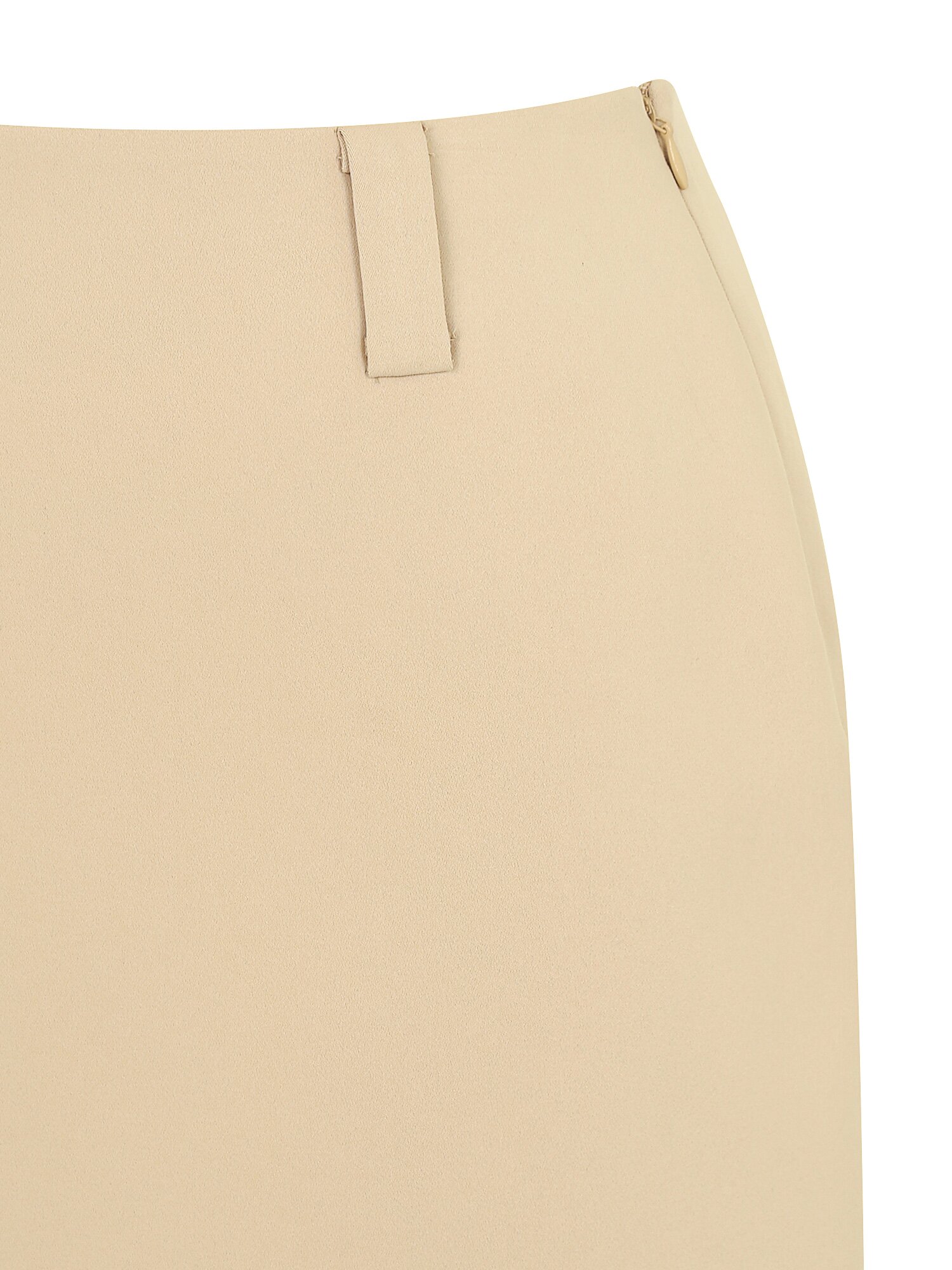 백 슬릿 H라인 스커트 (BEIGE)