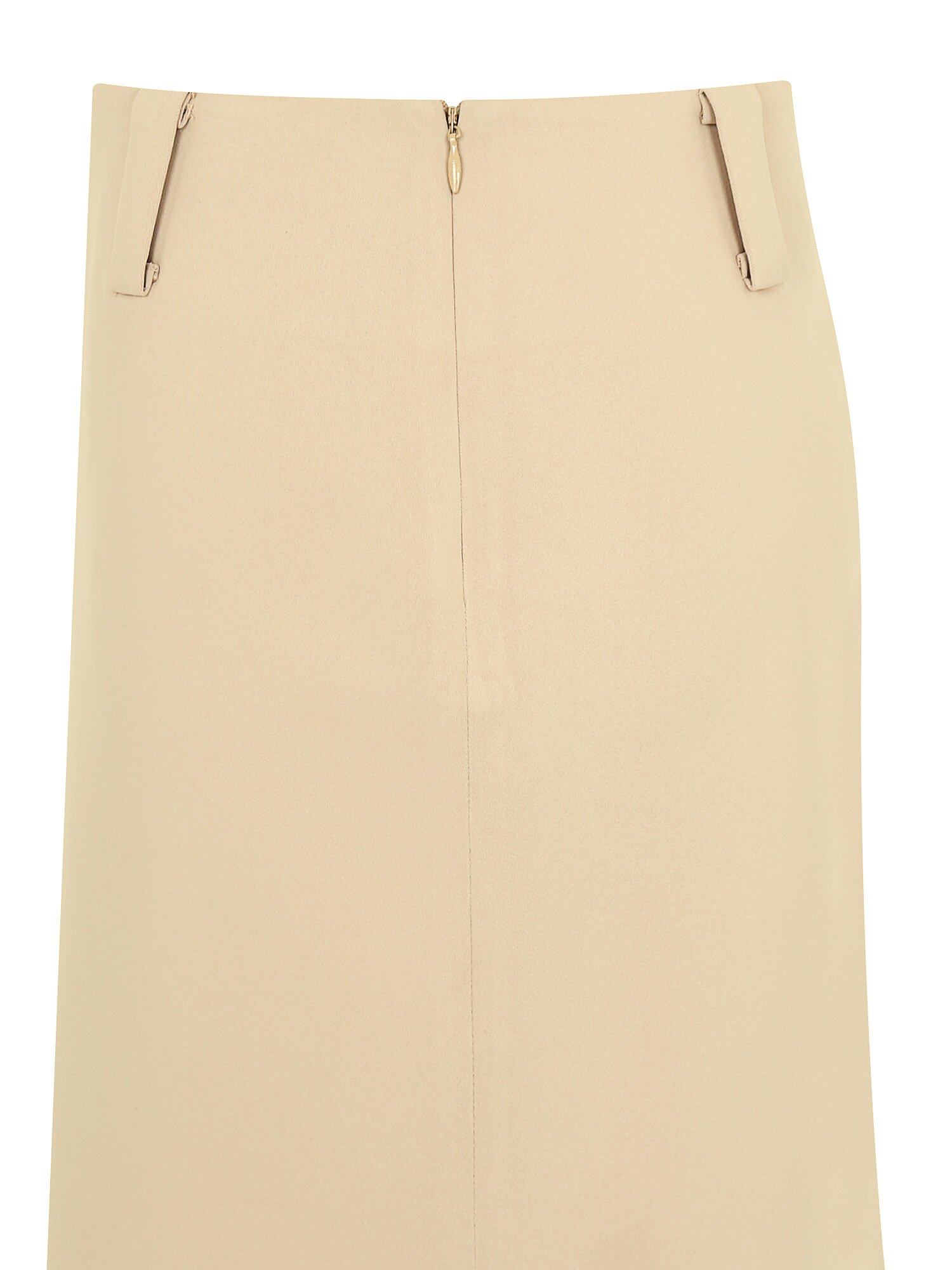 백 슬릿 H라인 스커트 (BEIGE)