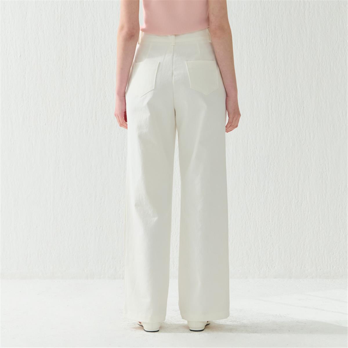 [카미노] COTTON WIDE PANTS WHITE