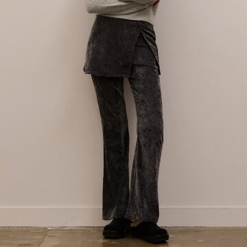 [카미노] VELVET BOOTS CUT TRAINING PANTS CHARCOAL