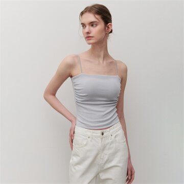 [카미노] SHIRRING CAP SLEEVELESS LIGHT GRAY