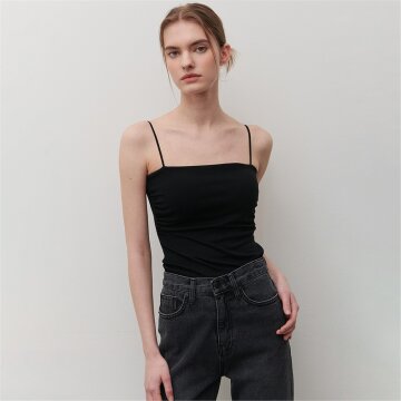 [카미노] SHIRRING CAP SLEEVELESS BLACK