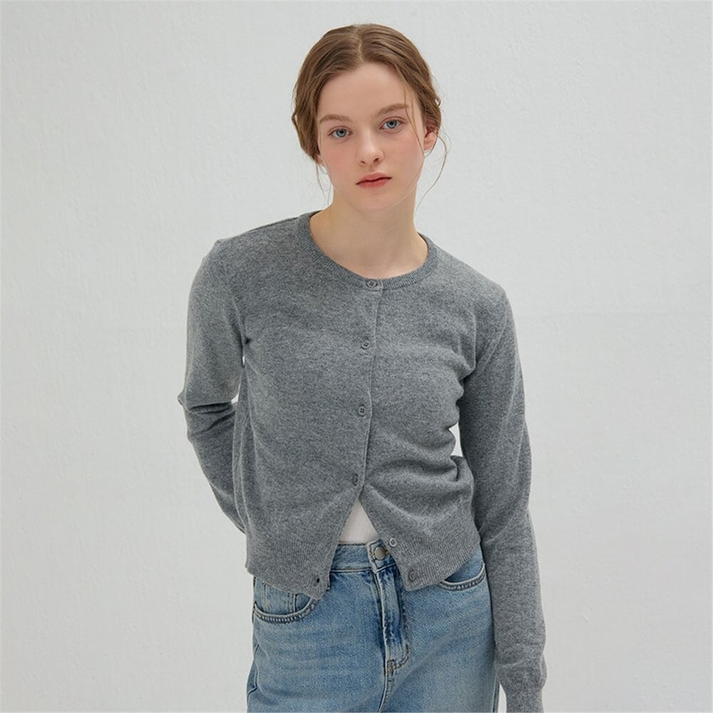 [카미노] ROUND CARDIGAN GRAY
