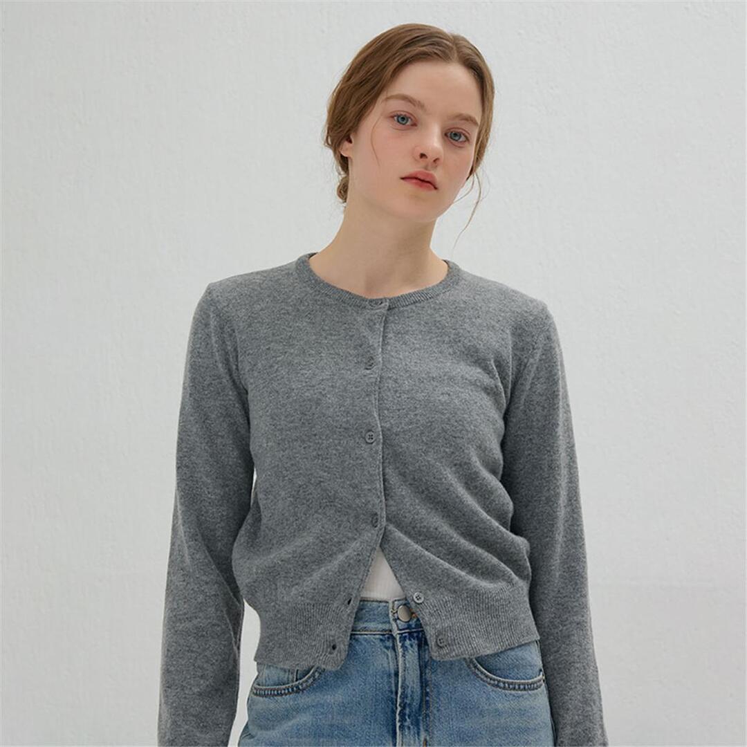 [카미노] ROUND CARDIGAN GRAY