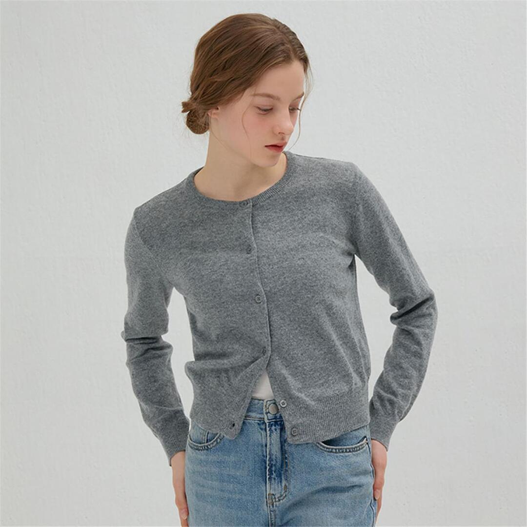 [카미노] ROUND CARDIGAN GRAY