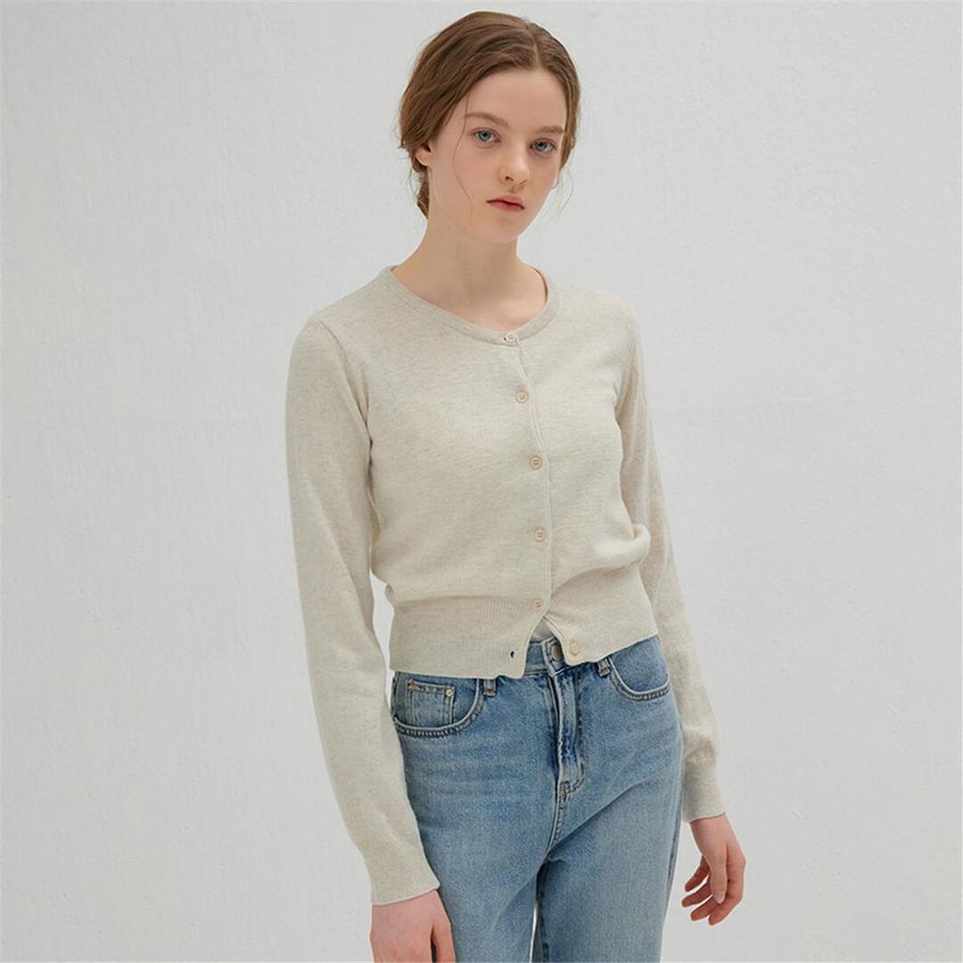 [카미노] ROUND CARDIGAN OATMEAL