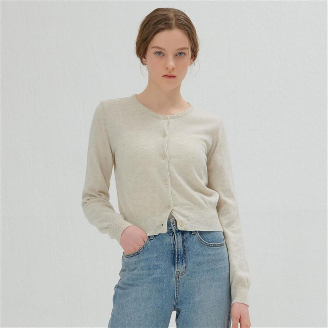 [카미노] ROUND CARDIGAN OATMEAL