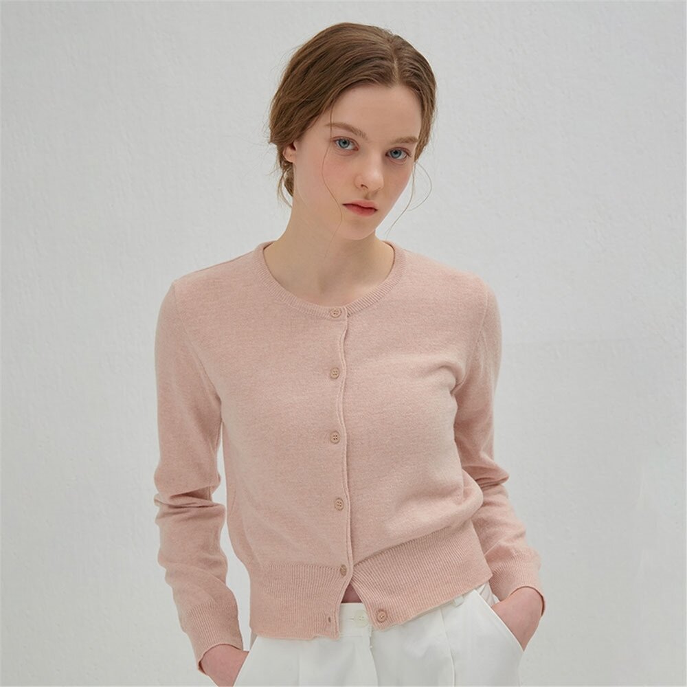 [카미노] ROUND CARDIGAN PINK