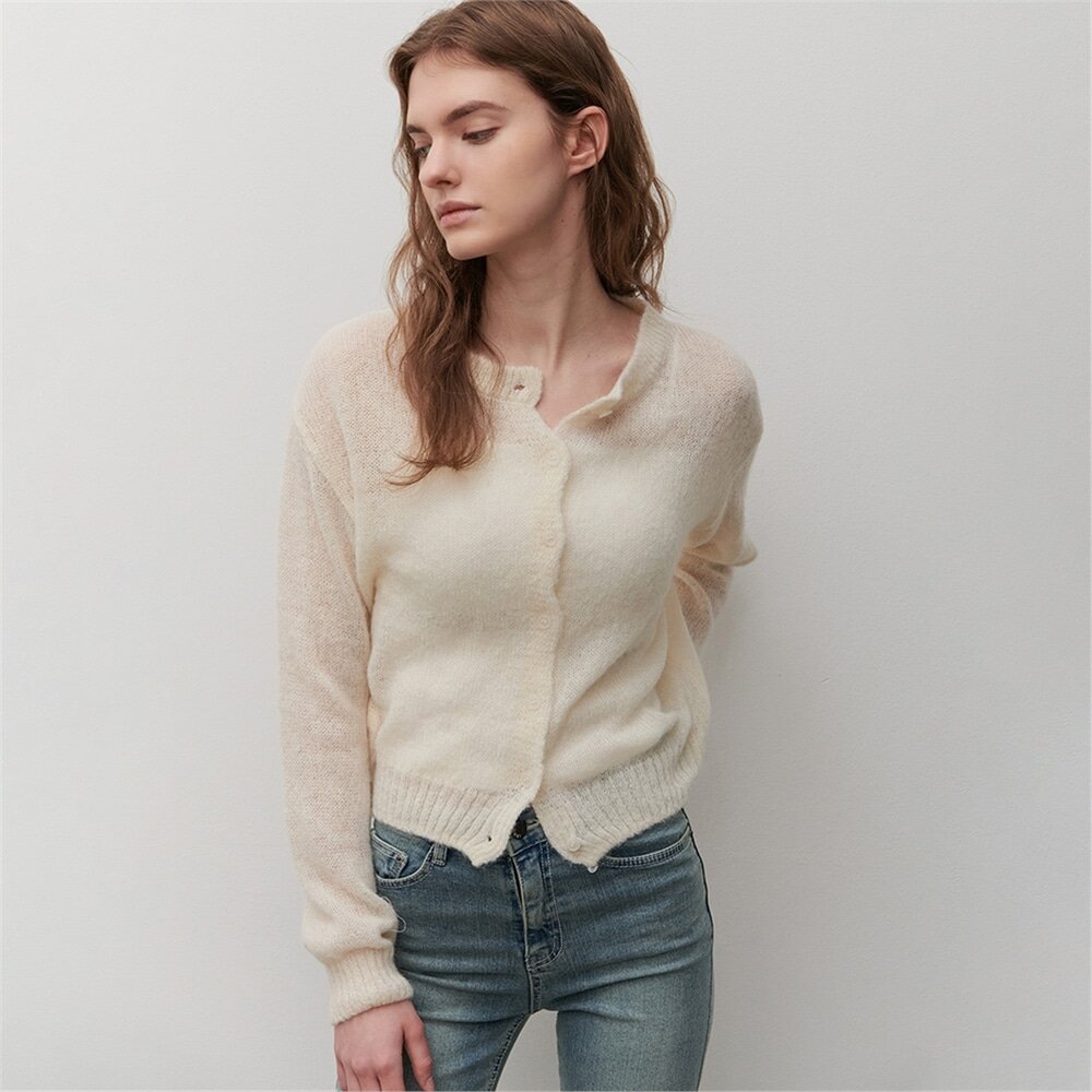 [카미노] BOUCLE CARDIGAN CREAM