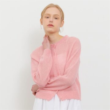 [카미노] BOUCLE CARDIGAN PINK