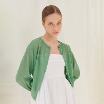 [카미노] SUMMER LINEN CARDIGAN GREEN