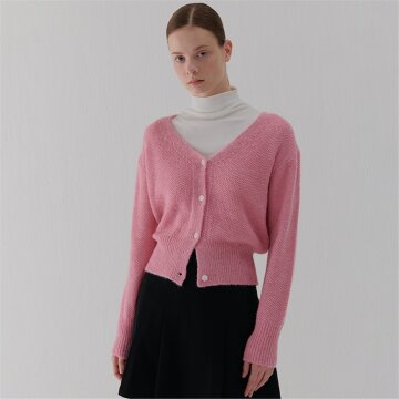 [카미노] V-NECK CARDIGAN PINK