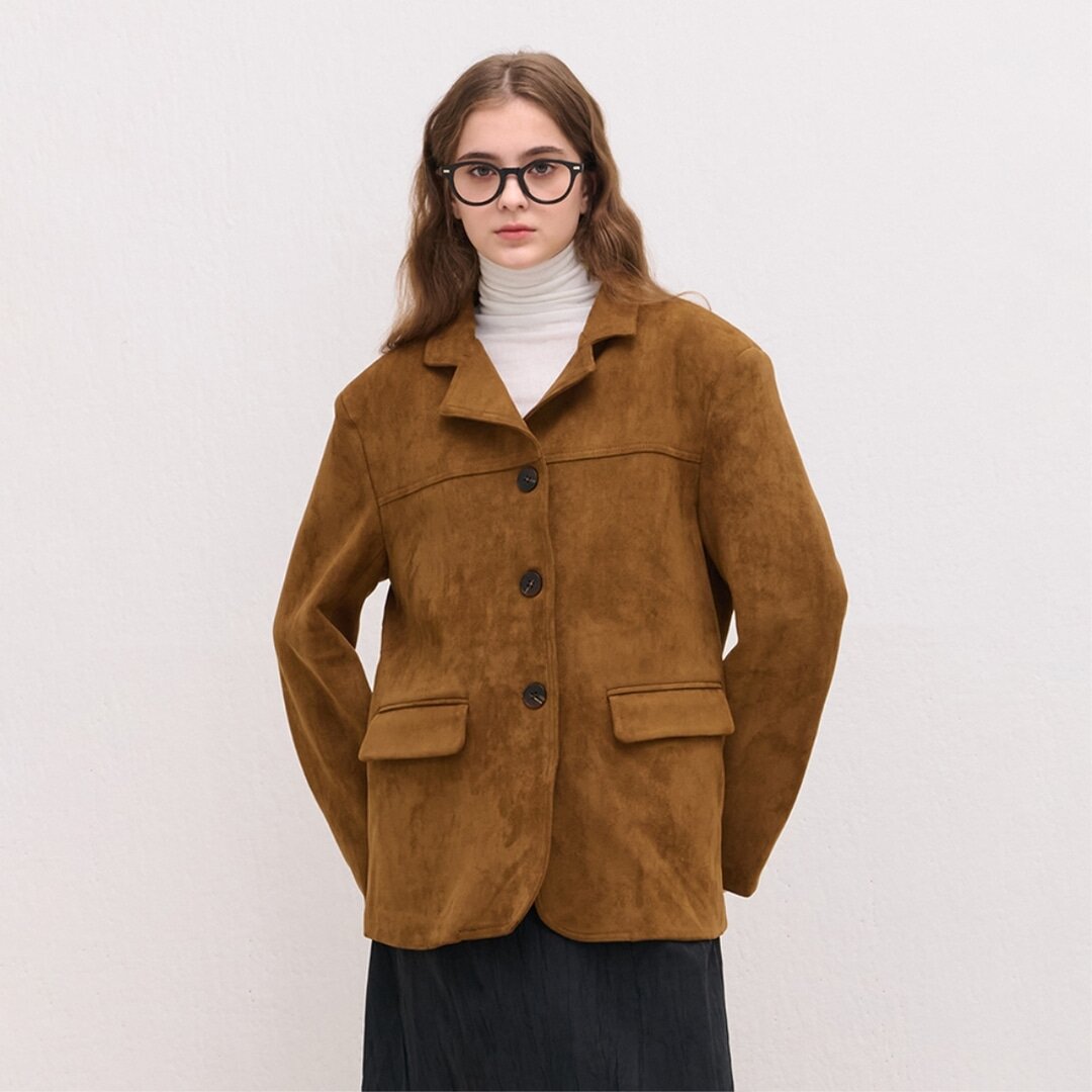 [카미노] SUEDE JACKET BROWN