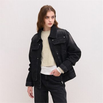 [카미노] POCKET DENIM JACKET BLACK