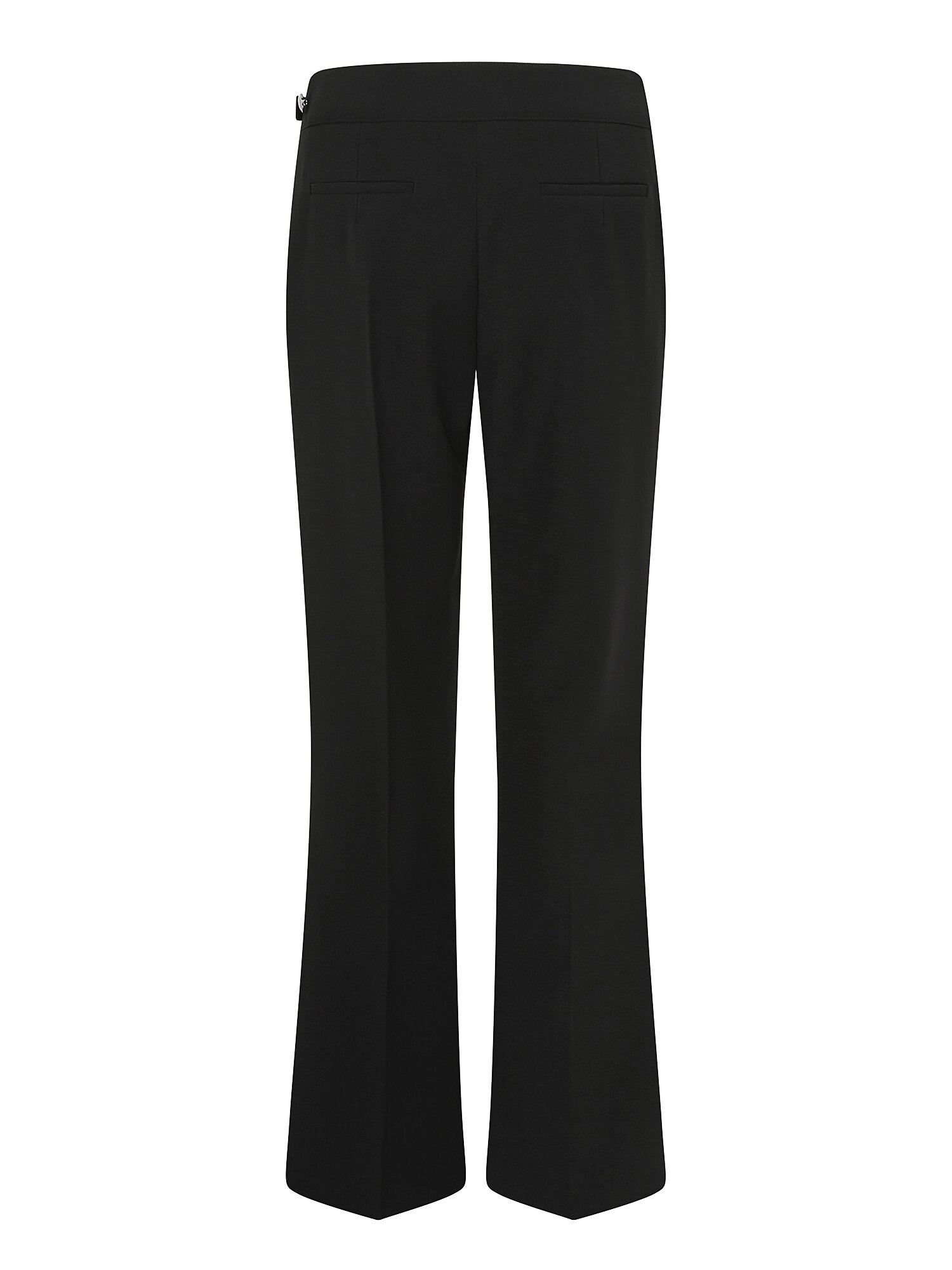벨트 장식 슬림 부츠컷 팬츠 (BLACK)