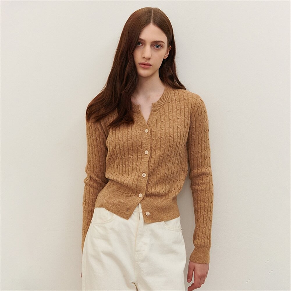 [카미노] CABLE SLIT KNIT 4COLOR