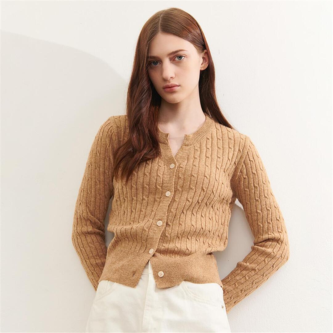 [카미노] CABLE SLIT KNIT 4COLOR