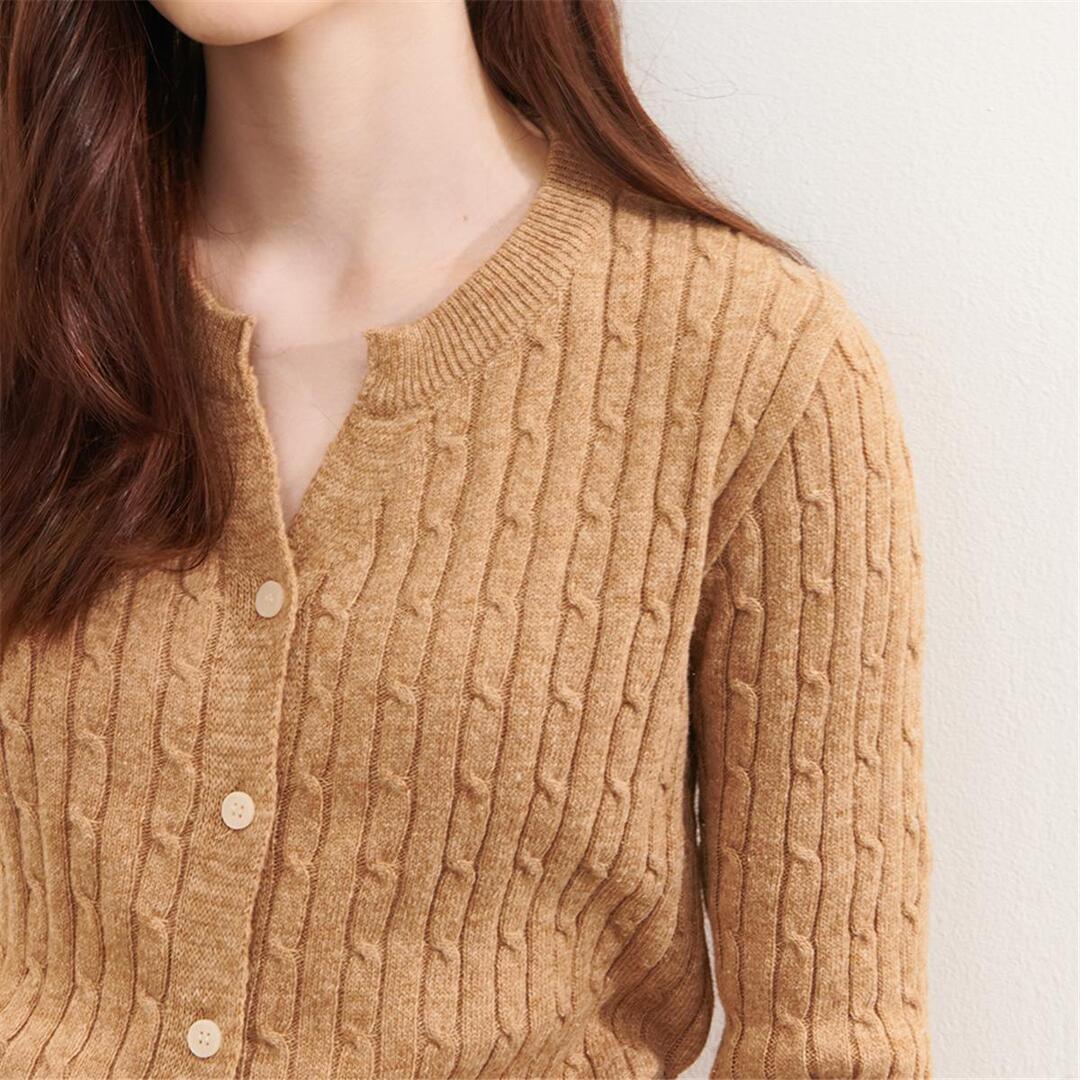 [카미노] CABLE SLIT KNIT 4COLOR