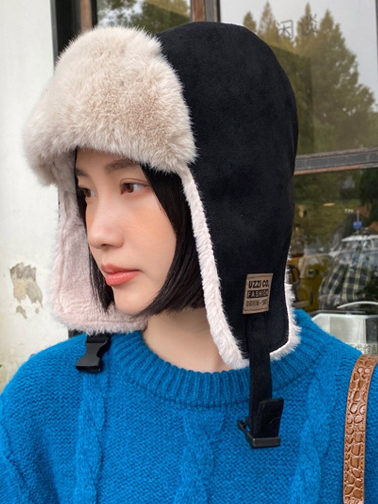 보글보글군밤 군밤 귀달이모자 트래퍼헷 겨울 방한 양털 무스탕 뽀글이 귀덮개 탈부착 벙거지