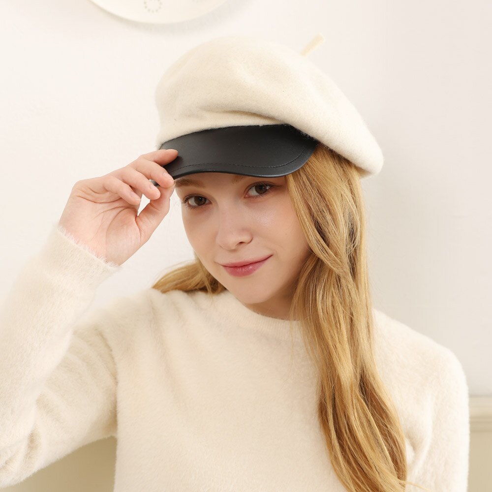 엘리드 모직 카페 바리스타 모자 베이커 캡 마도로스햇