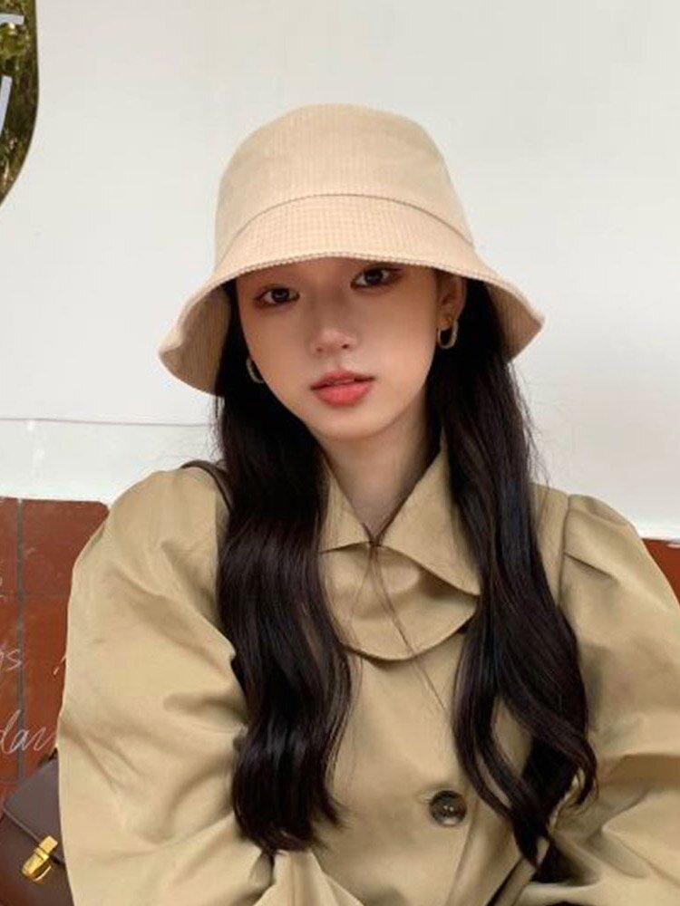 스노우 베이직 코듀로이 버킷햇 겨울 골지 벙거지 데일리 모자