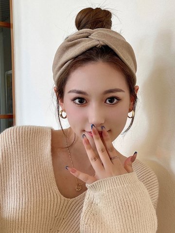 스드니 반다나 와이드 꼬임 터번 넓은 머리띠 귀안아픈 헤어밴드
