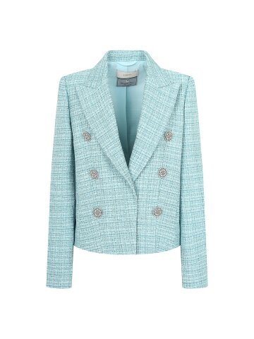 트위드 더블 쥬얼 버튼 재킷 