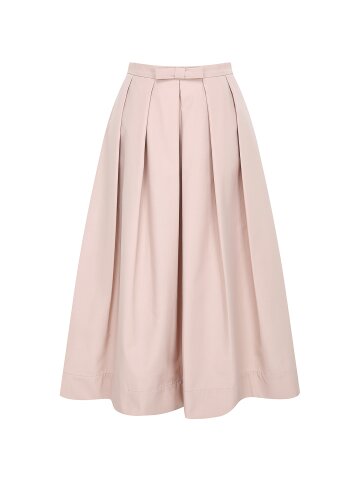 리본 장식 플레어 스커트 