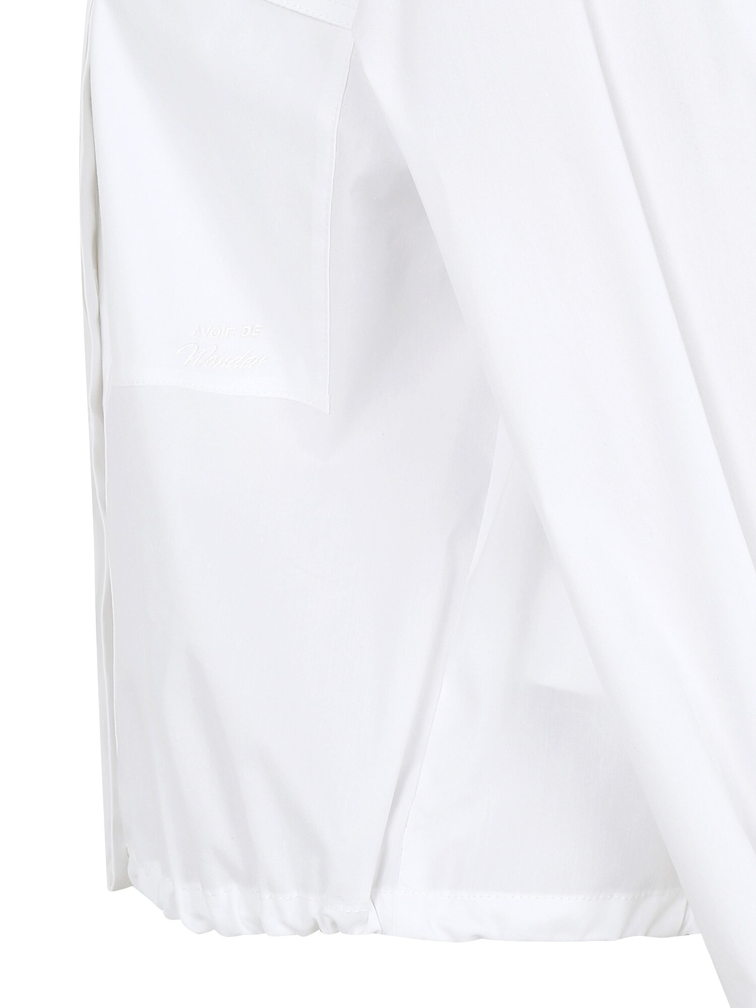 루즈핏 스트링 포켓 블라우스 (WHITE)