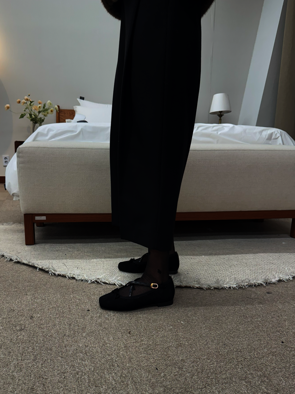 Giselle ballet flats_black suede