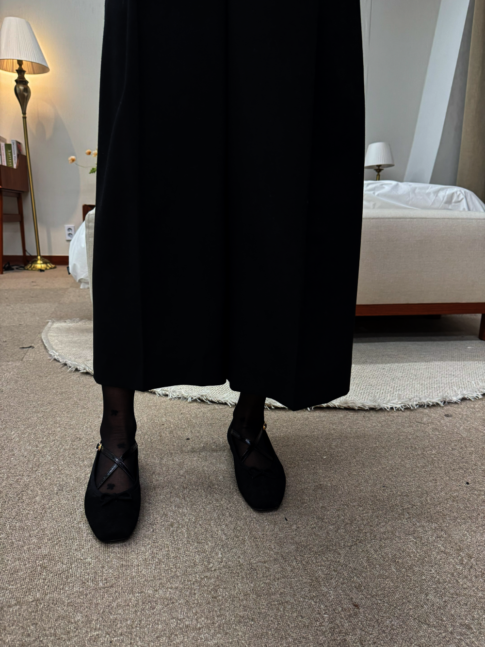 Giselle ballet flats_black suede