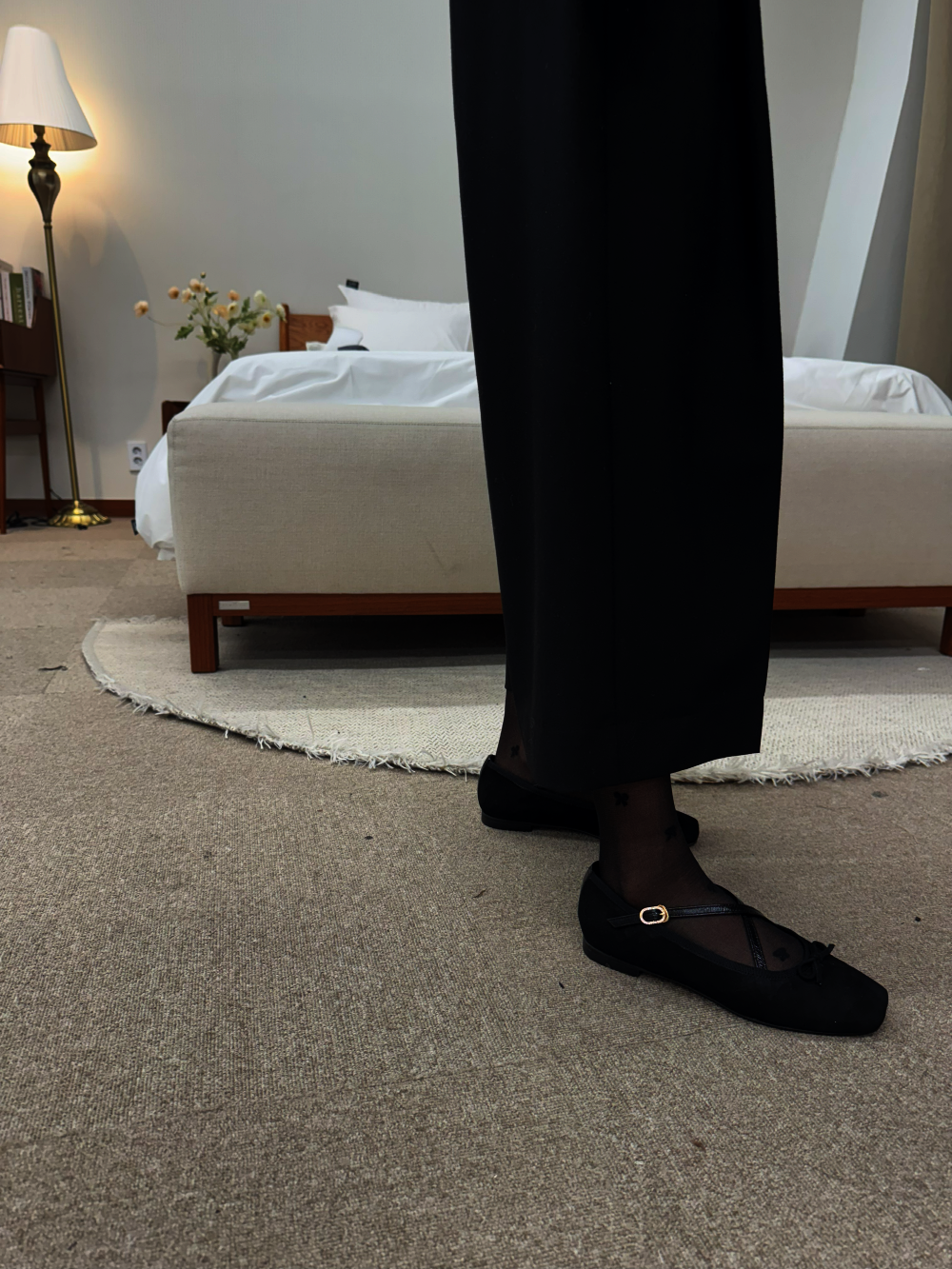 Giselle ballet flats_black suede