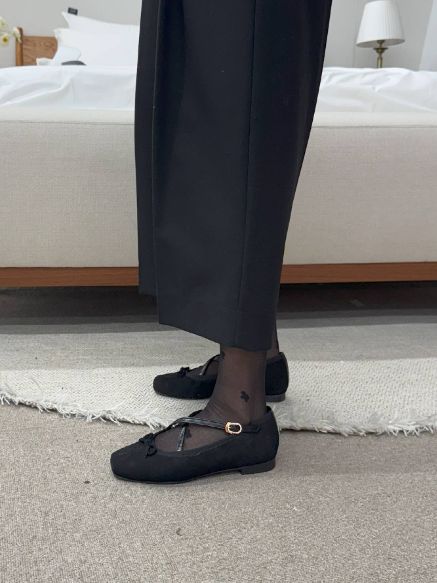 Giselle ballet flats_black suede